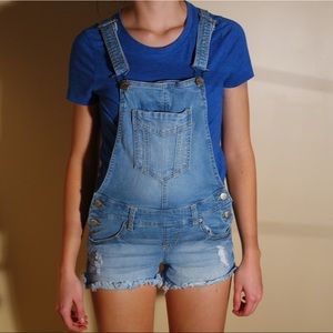 Denim-Short-Overalls